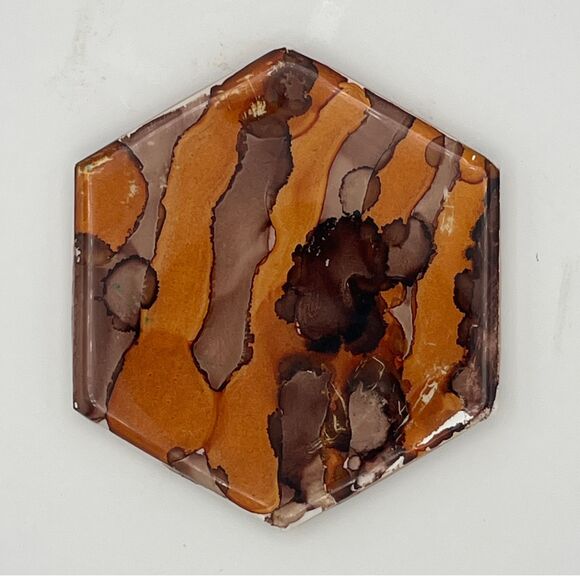 Set of 4 Retro 60s 70s Mexican Abstract Vintage Drink Coasters - Picture 2 of 3